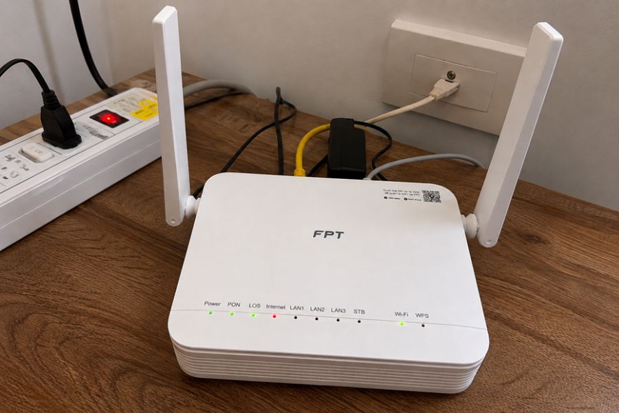 nguyên nhân khiến cục phát wifi báo đỏ
