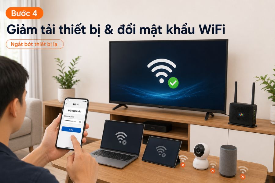 Cách khắc phục tivi đã kết nối mạng nhưng không vào Internet được