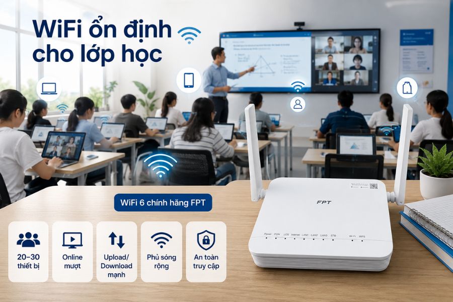 wifi cho lớp học