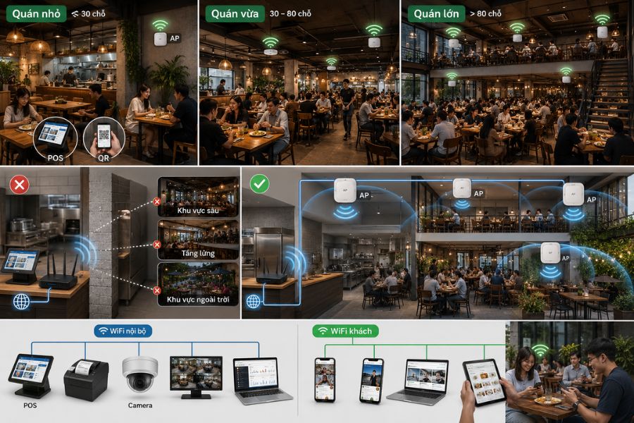 chọn wifi cho tuỳ mô hình kinh doanh