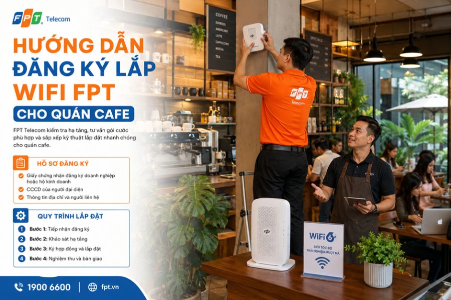 hướng dẫn đăng ký lắp mạng wifi FPT cho quán cafe