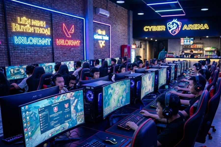 lắp đường truyền riêng cho quán game 