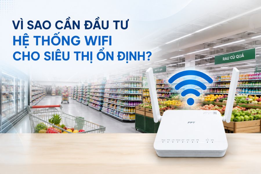 wifi cho siêu thị