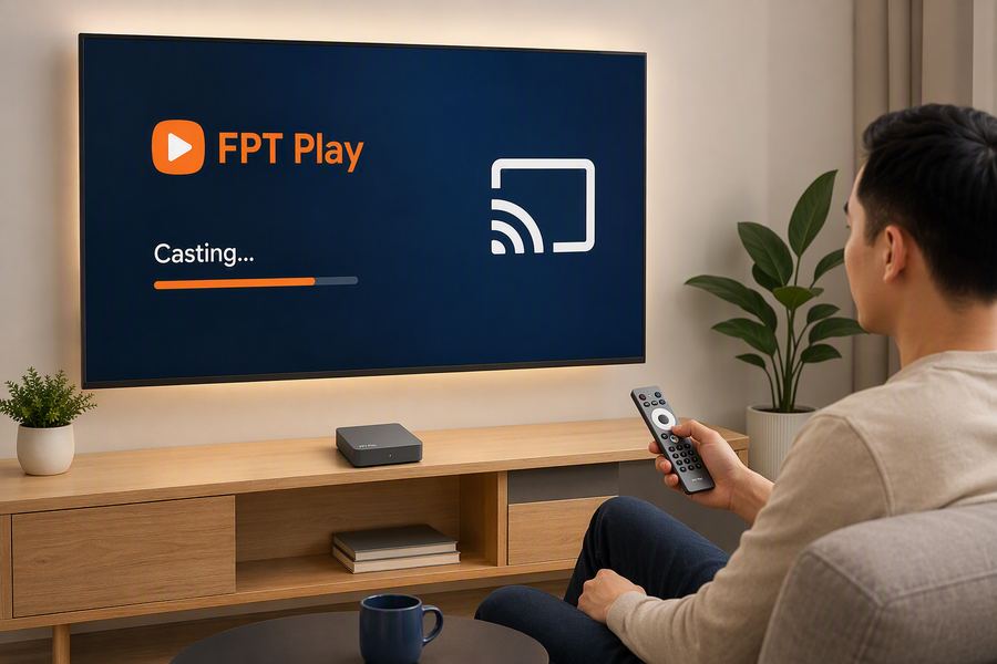 FPT Play TV box kết nối máy tính