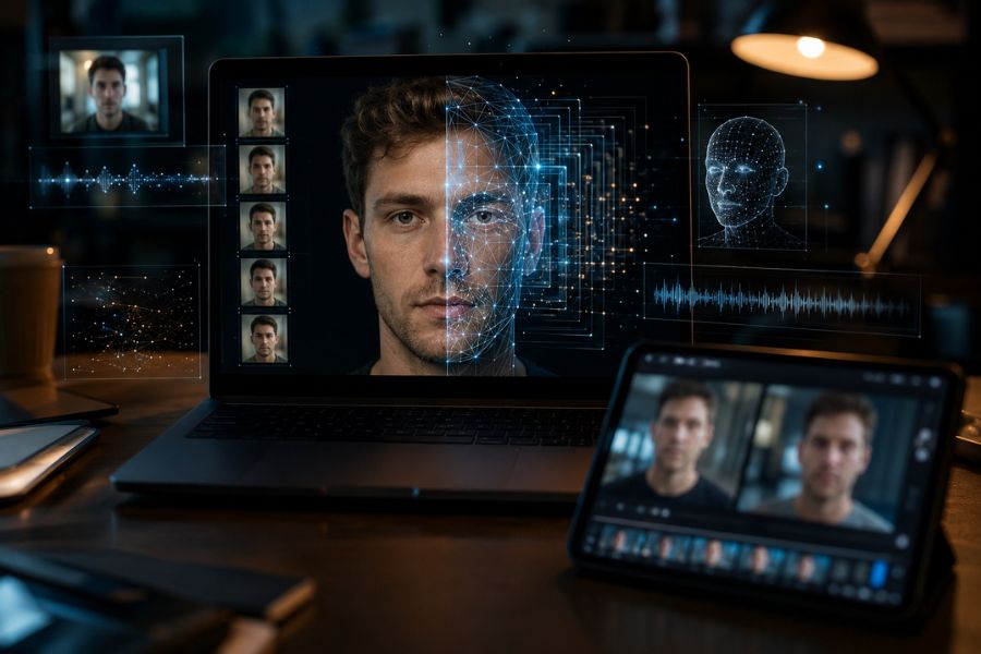 Cách deepfake hoán đổi khuôn mặt video