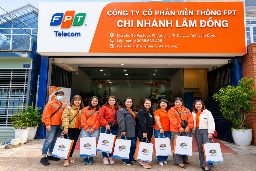 Lắp mạng Đà Lạt tại chi nhánh FPT Lâm Đồng