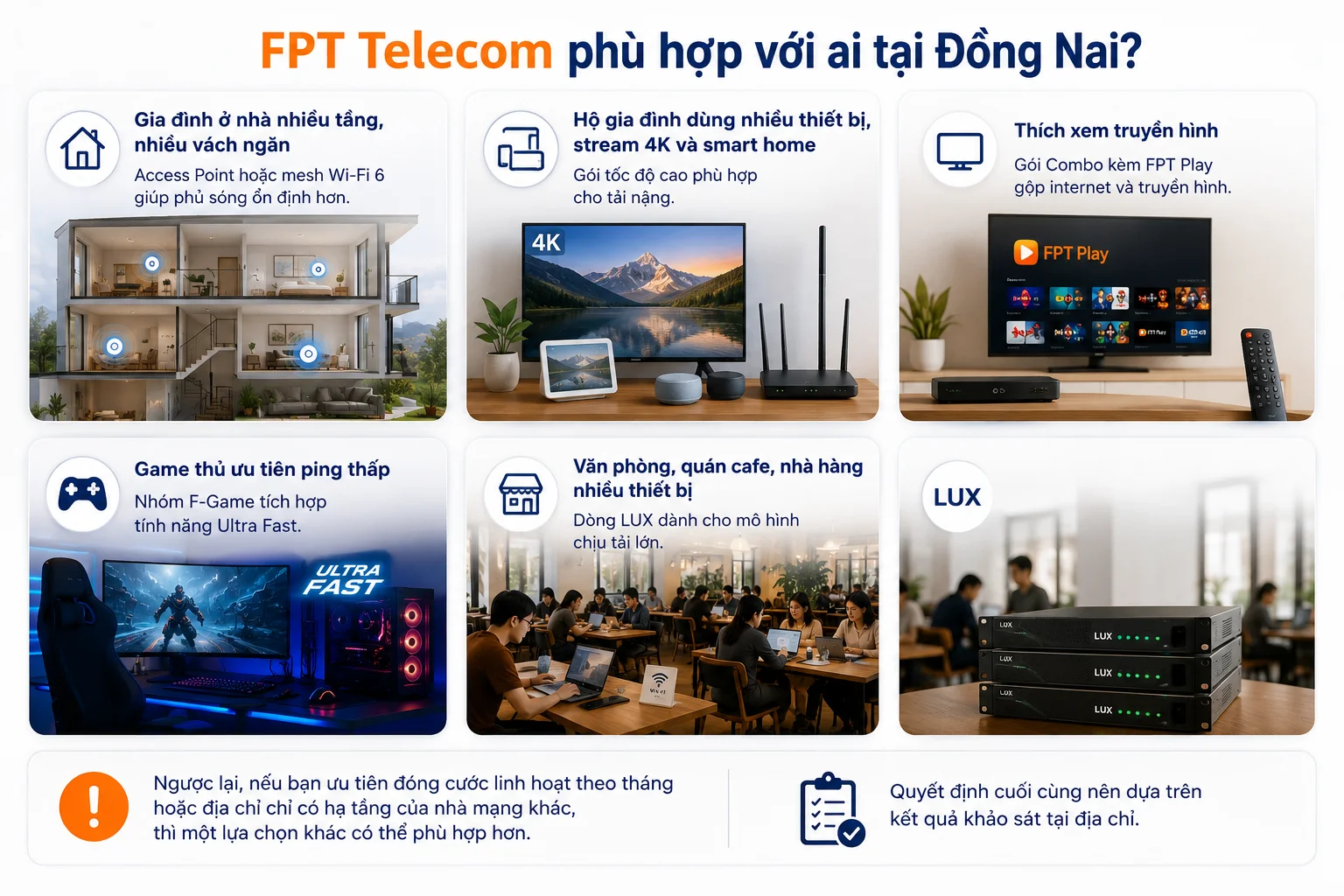 FPT Telecom phù hợp với ai tại Đồng Nai?