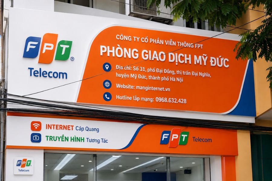Lắp mạng FPT Hồng Sơn được hỗ trợ tại VPGD Mỹ Đức