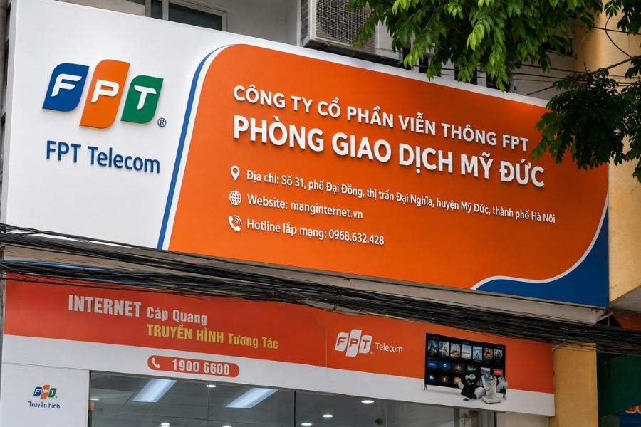 Lắp mạng FPT Mỹ Đức được hỗ trợ tại văn phòng giao dịch