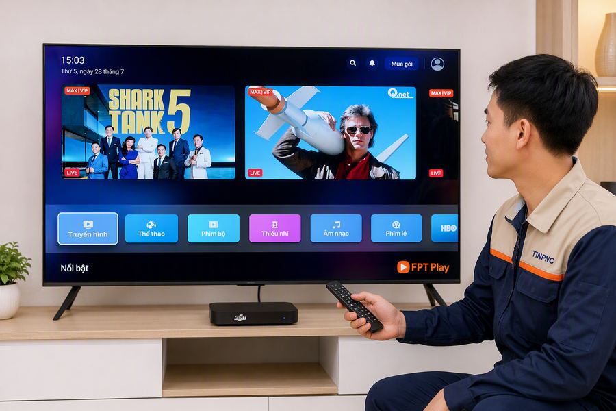 Đầu thu FPT Play kèm combo internet