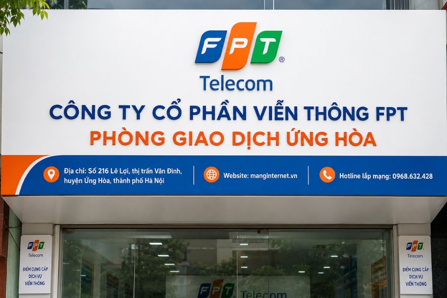 Lắp mạng FPT Vân Đình được hỗ trợ tại phòng giao dịch FPT Ứng Hòa, tư vấn internet và kỹ thuật nhanh