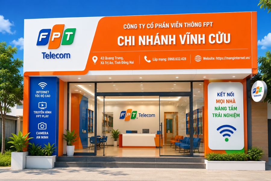 Lắp mạng FPT Vĩnh Cửu tại chi nhánh hỗ trợ trực tiếp