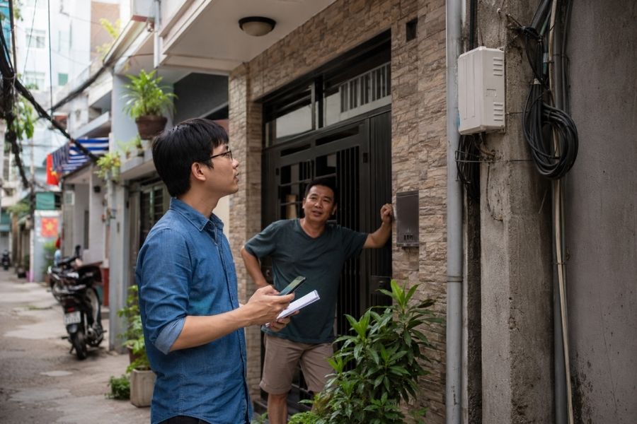 kiểm tra hạ tầng trước khi lắp mạng