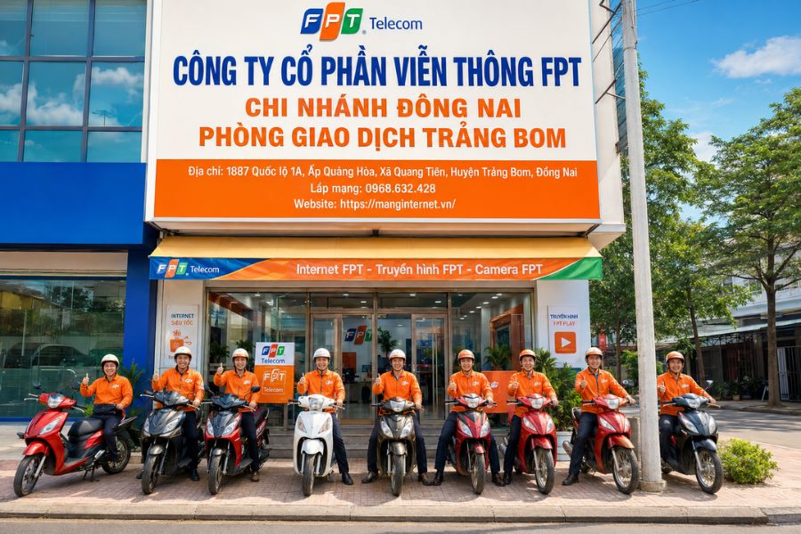 Lắp mạng Trảng Bom tại phòng giao dịch FPT
