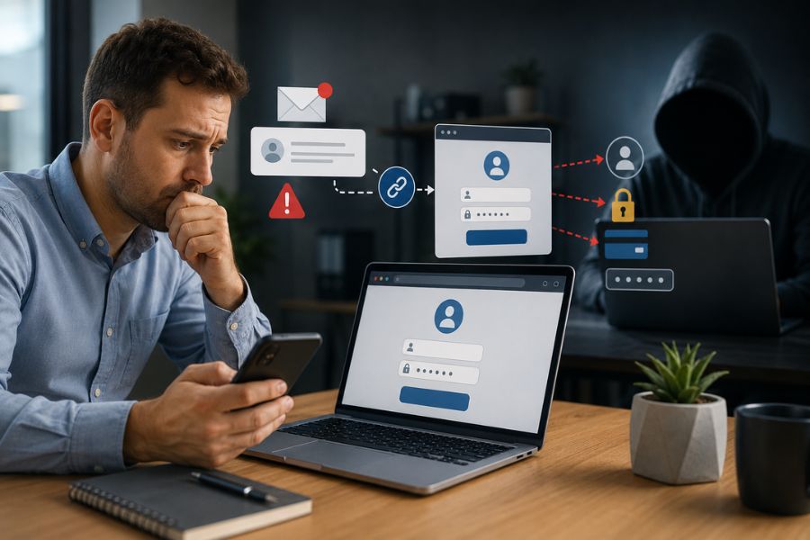 Cơ chế hoạt động của tấn công phishing