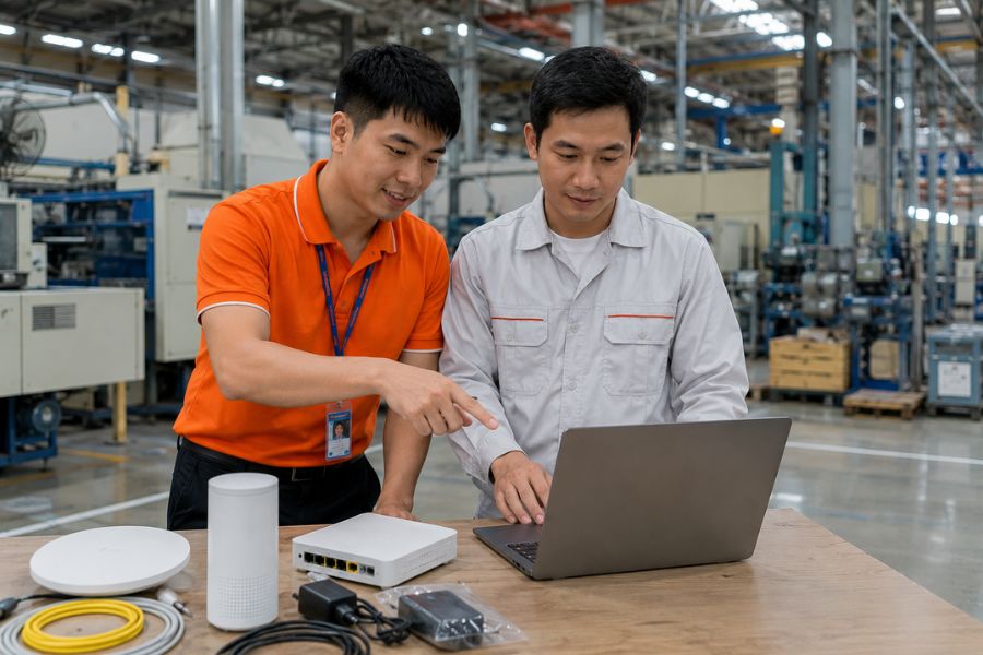 wifi cho nhà xưởng