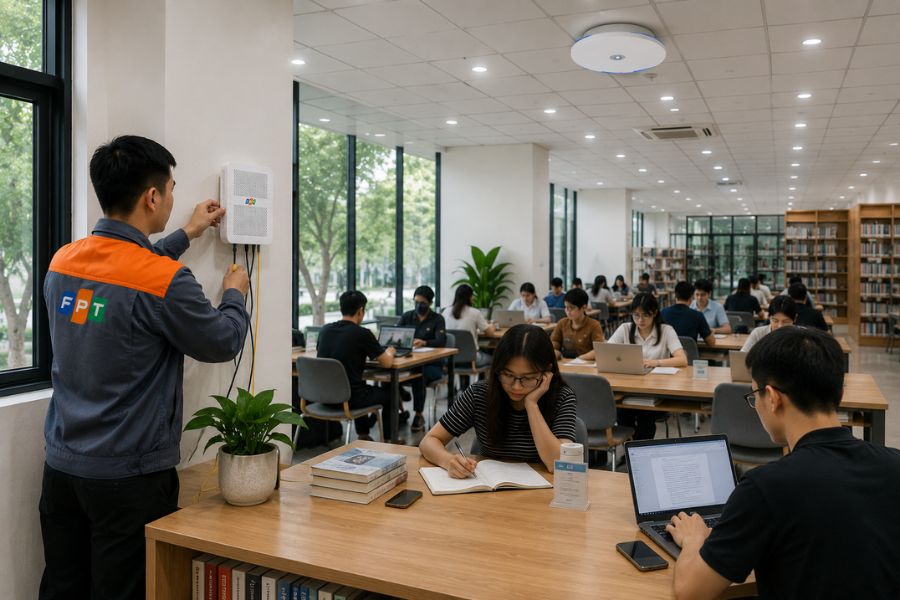 wifi cho thư viện