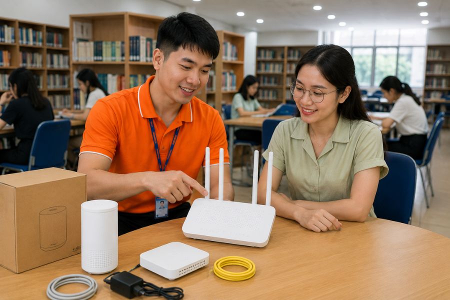 wifi cho thư viện