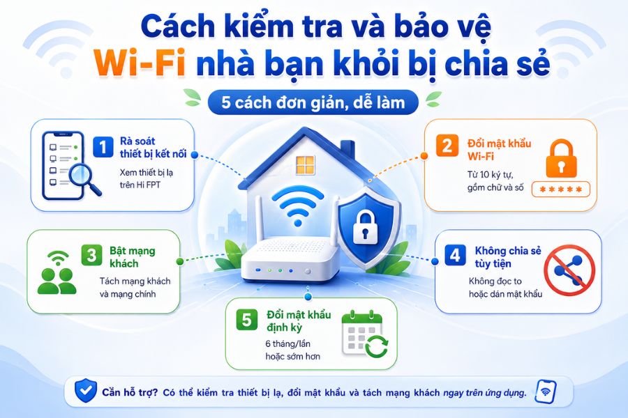 Wifi Master cần dùng an toàn, kết hợp bảo vệ WiFi nhà bằng mật khẩu mạnh và kiểm tra thiết bị lạ