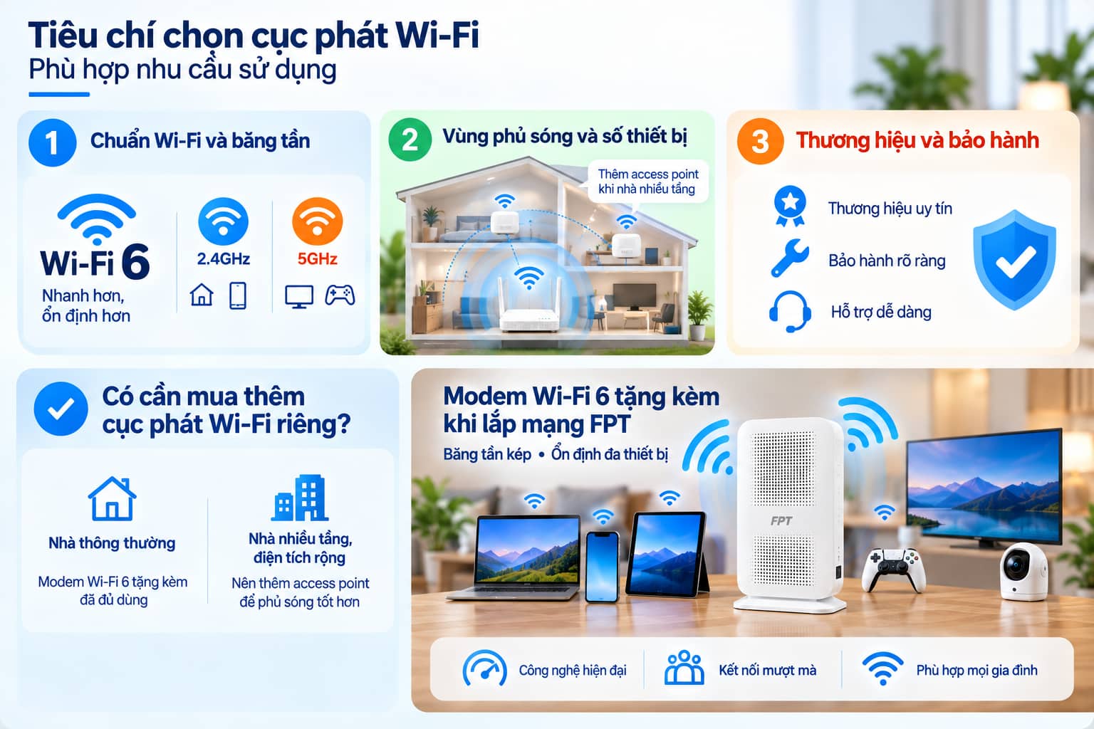 Modem băng tần kép giúp ổn định đa thiết bị