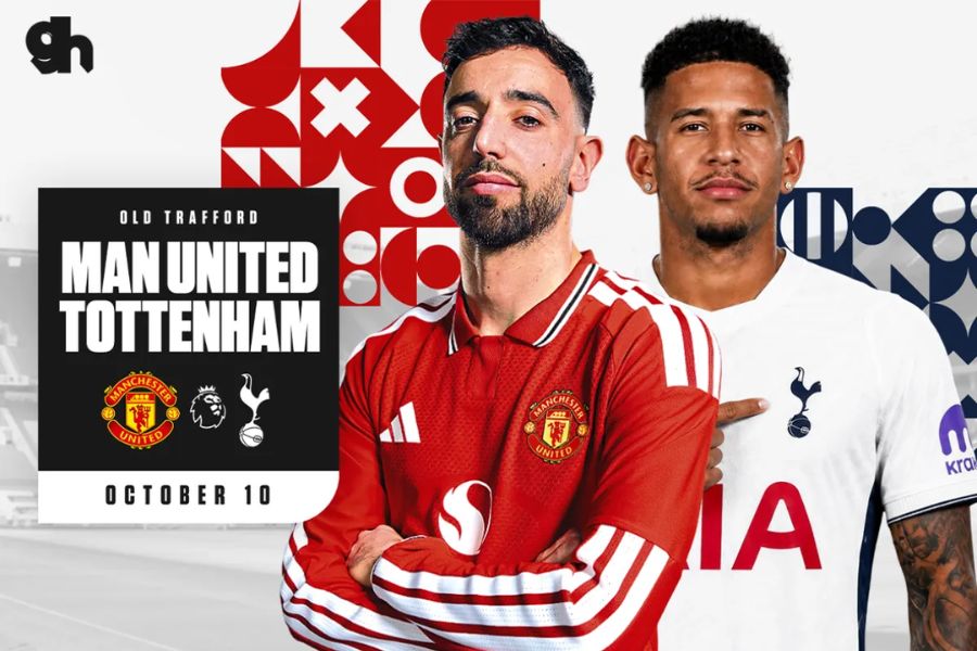 Đội hình Man Utd gặp Tottenham tại Old Trafford