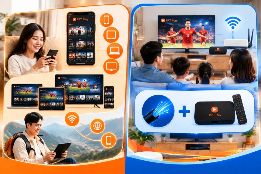 hai cách dùng gói cước FPT Play