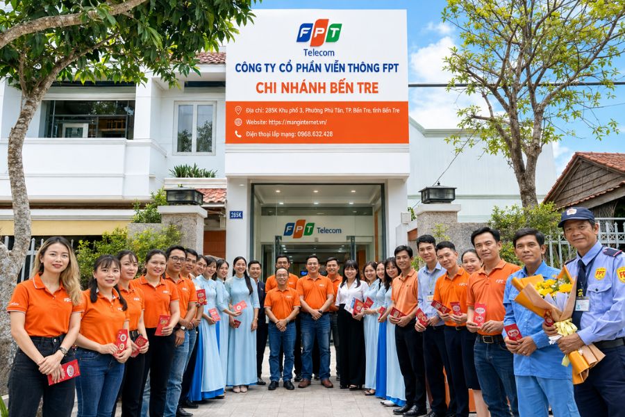 Lắp mạng Bến Tre tại chi nhánh FPT
