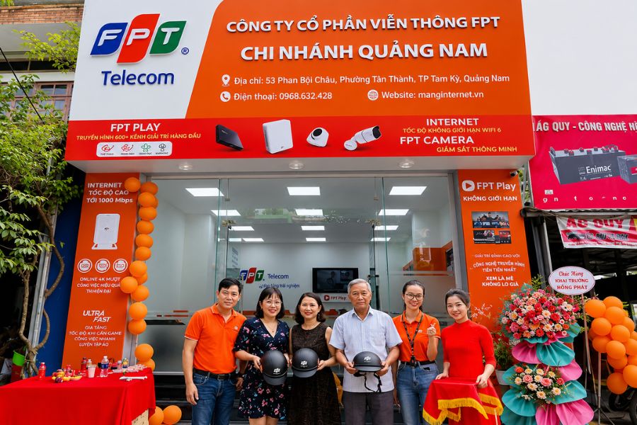 Địa chỉ cửa hàng giao dịch FPT Telecom tại Quảng Nam