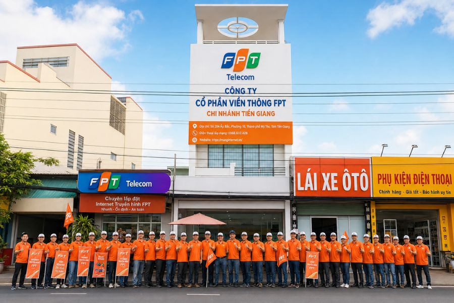 Lắp mạng Tiền Giang tại chi nhánh FPT, hỗ trợ khách hàng trực tiếp
