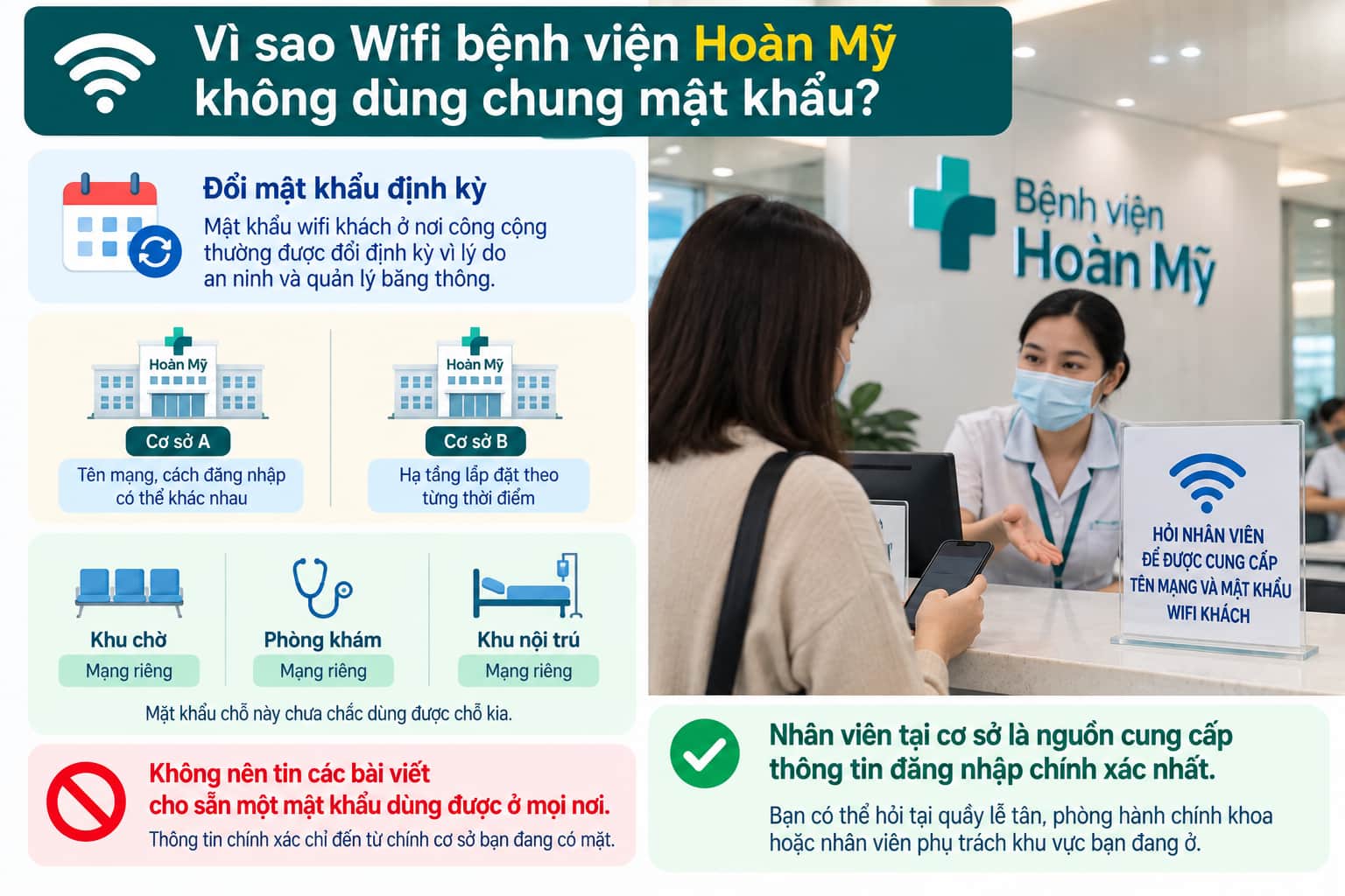 Nhân viên tại cơ sở là nguồn cung cấp thông tin đăng nhập chính xác nhất.