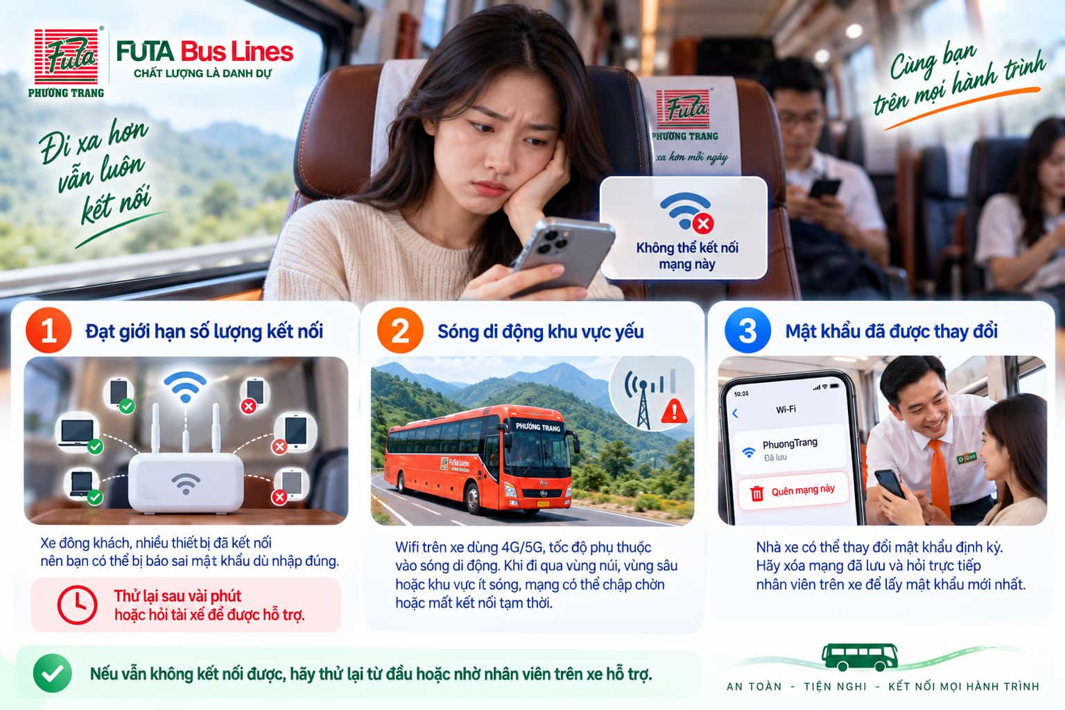 Vì sao không kết nối được
