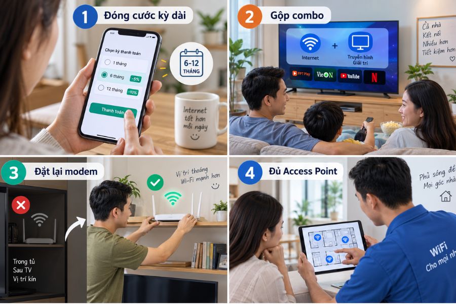 4 Cách giảm chi phí gói wifi 