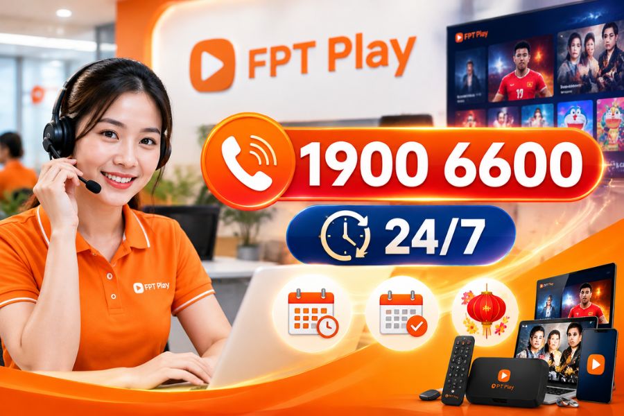 Số tổng đài FPT Play là 1900 6600