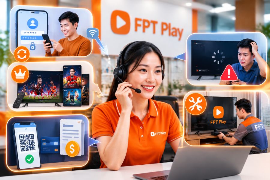 Những vấn đề tổng đài FPT Play sẽ hỗ trợ