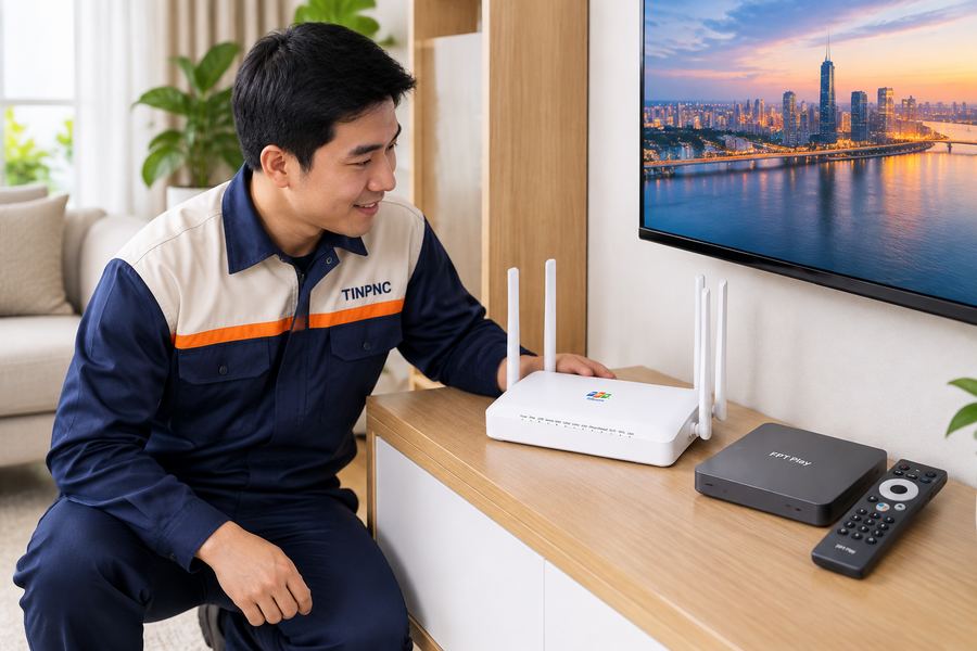 Modem Wi-Fi 6 kèm Truyền hình FPT Play