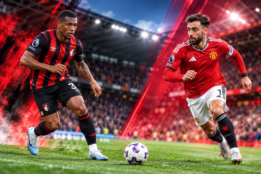 Phong độ Man Utd và Bournemouth sau 5 vòng đầu Ngoại hạng Anh 2026/27