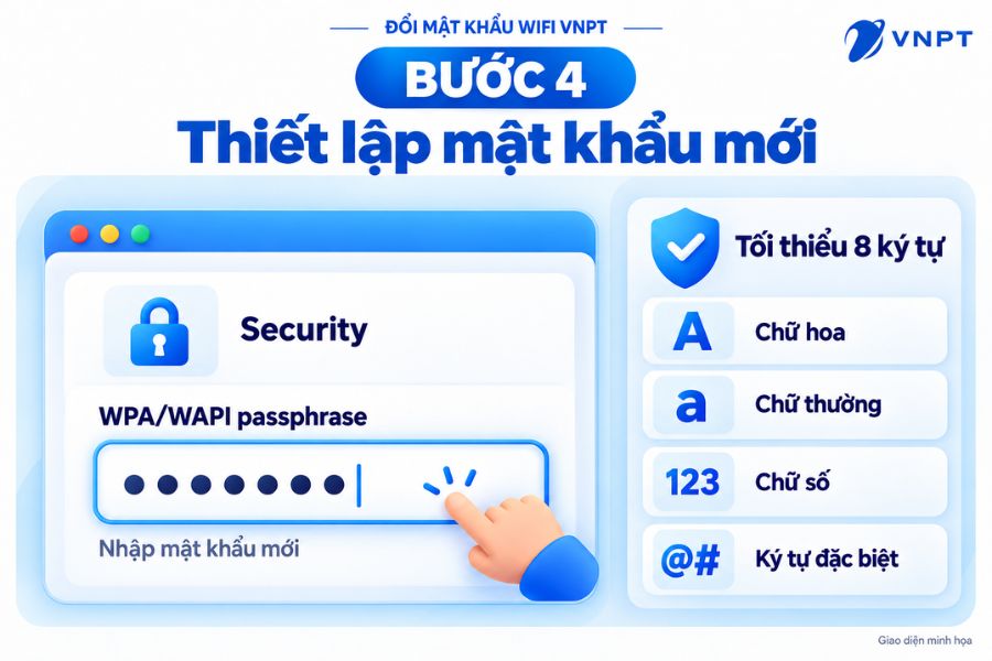 Đặt mật khẩu mới VNPT
