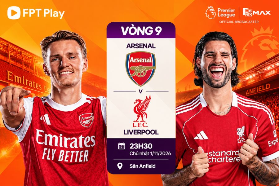 xem trận arsenal đấu với liverpool trên FPT Play