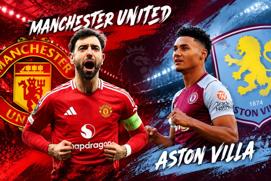 Thứ hạng của Man Utd và Aston Villa