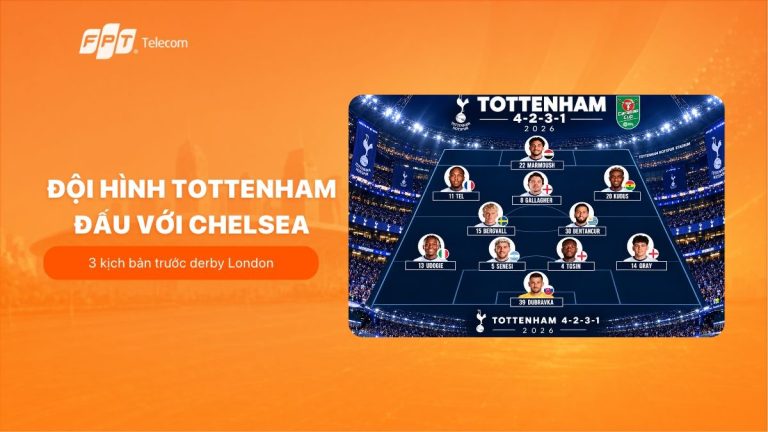 Đội hình Tottenham đấu với Chelsea: 3 kịch bản trước derby London
