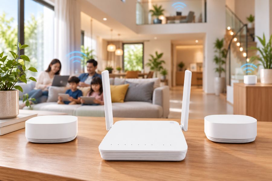 Modem Wi-Fi 6 và Access Point trong gói gia đình