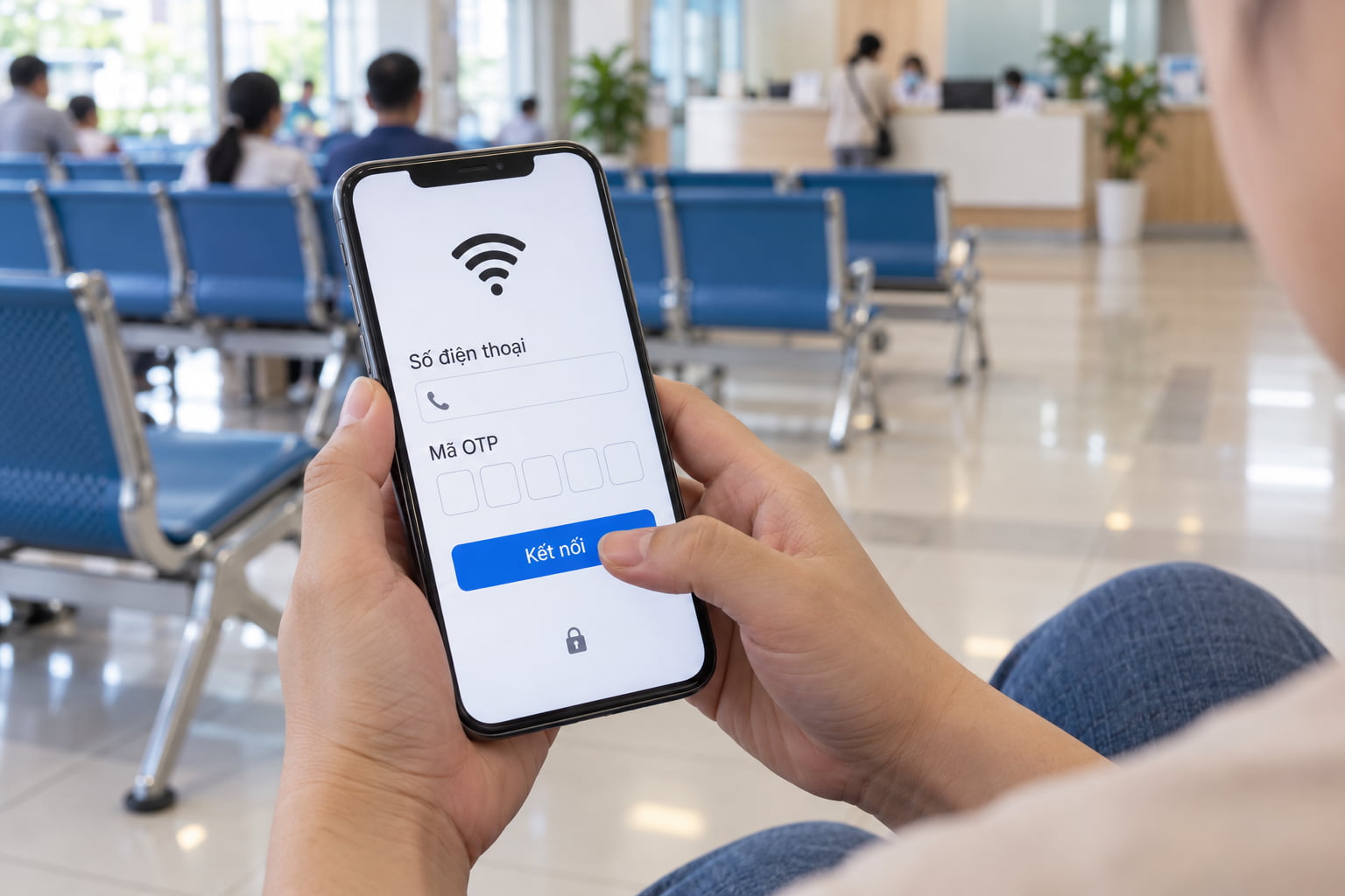 Trang đăng nhập WiFi bằng số điện thoại