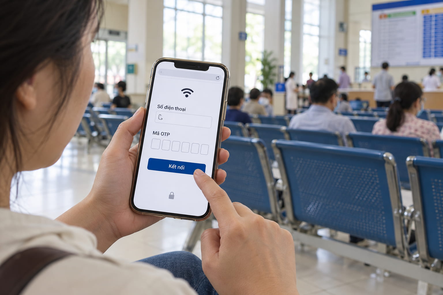Trang đăng nhập WiFi bằng số điện thoại