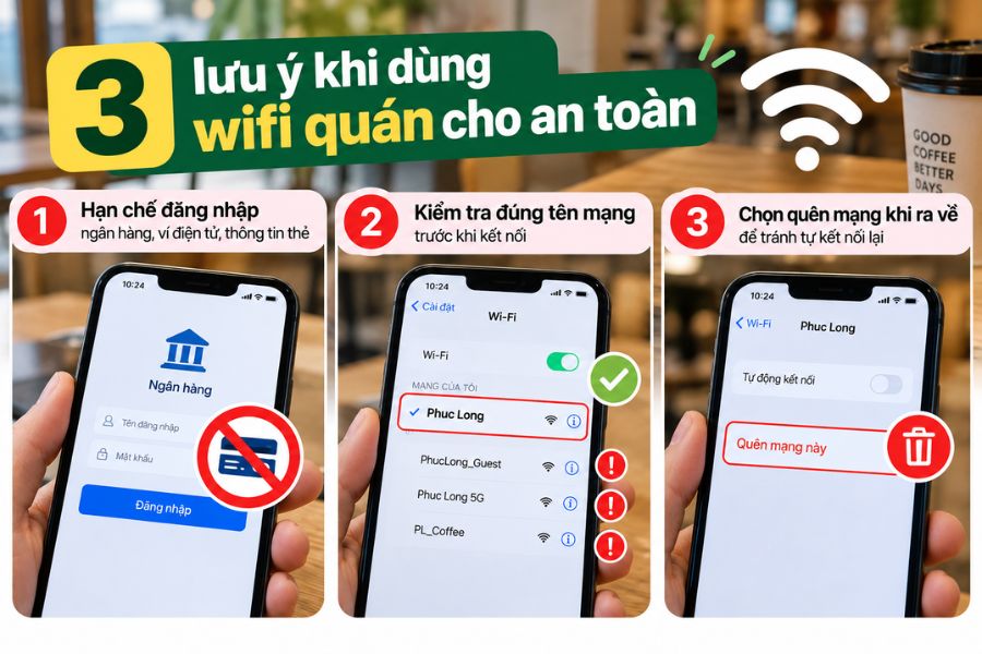 Những lưu ý khi sử dụng Pass WiFi Phúc Long