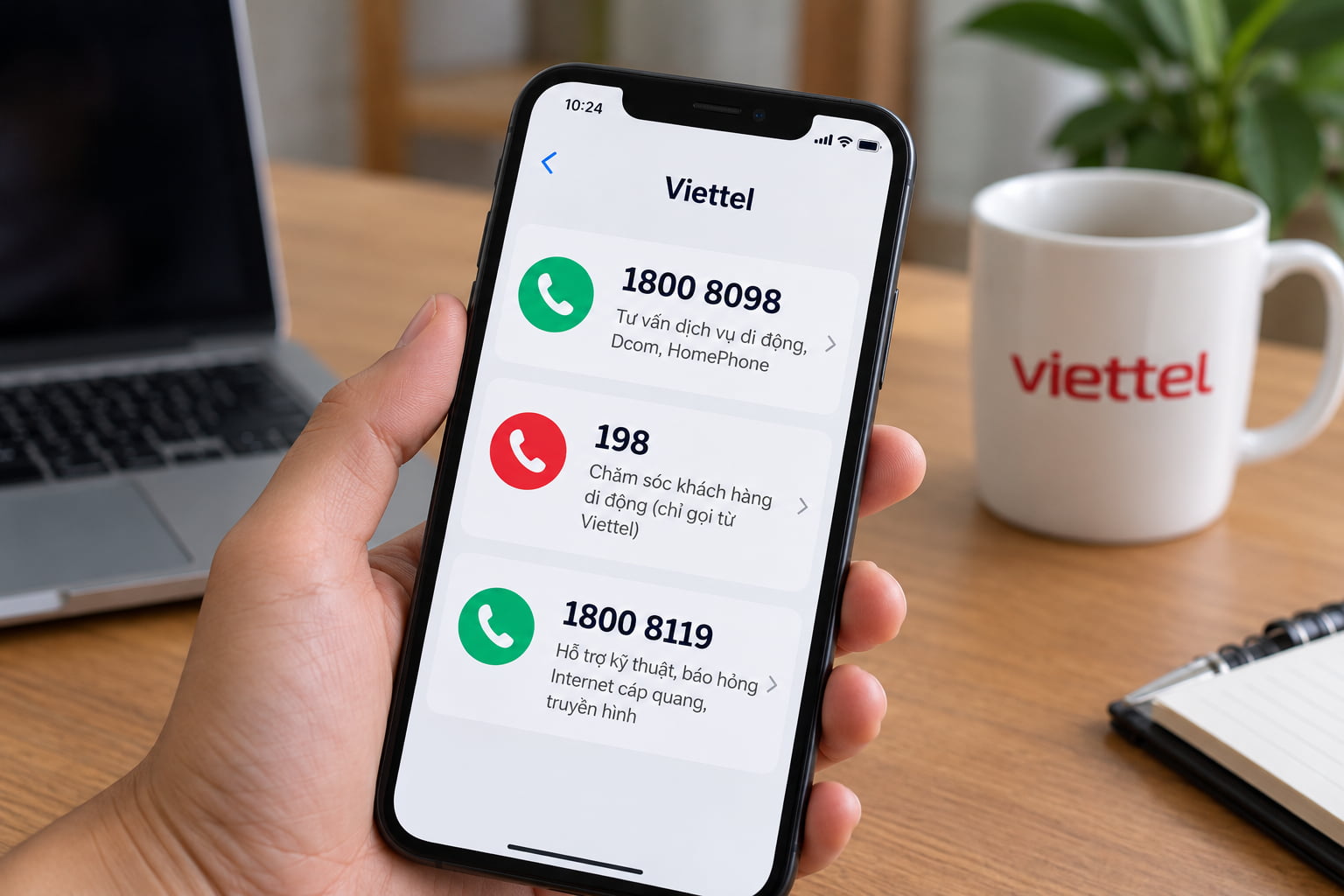 Số tổng đài Viettel cần lưu