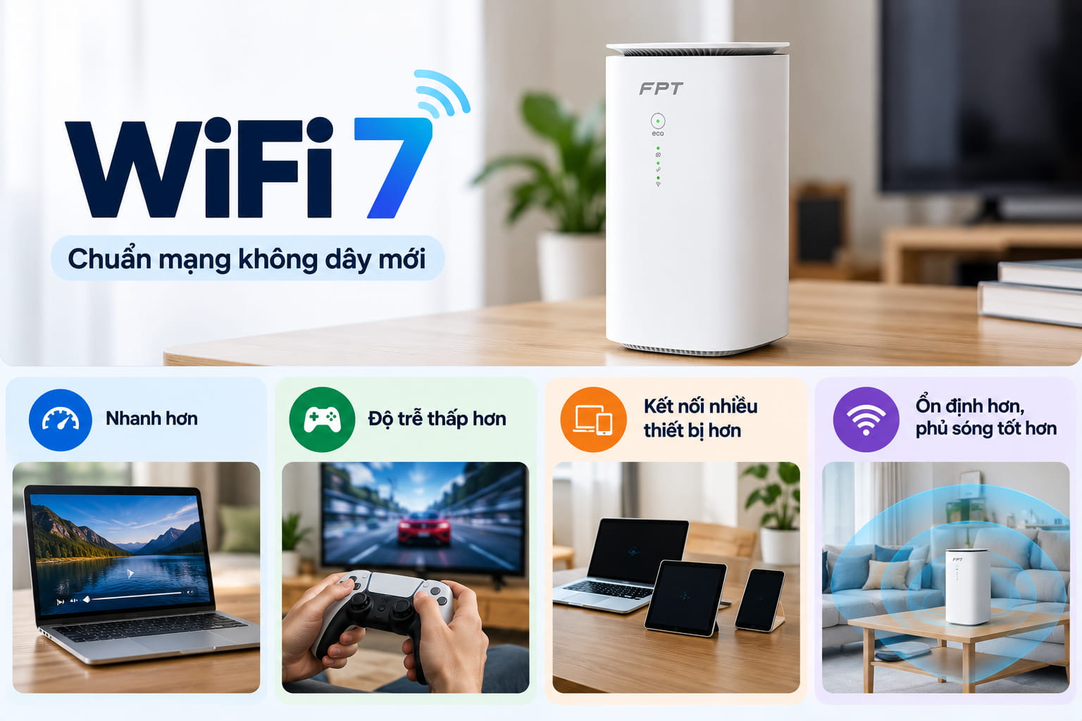 wifi 7 chuẩn mạng không dây mới